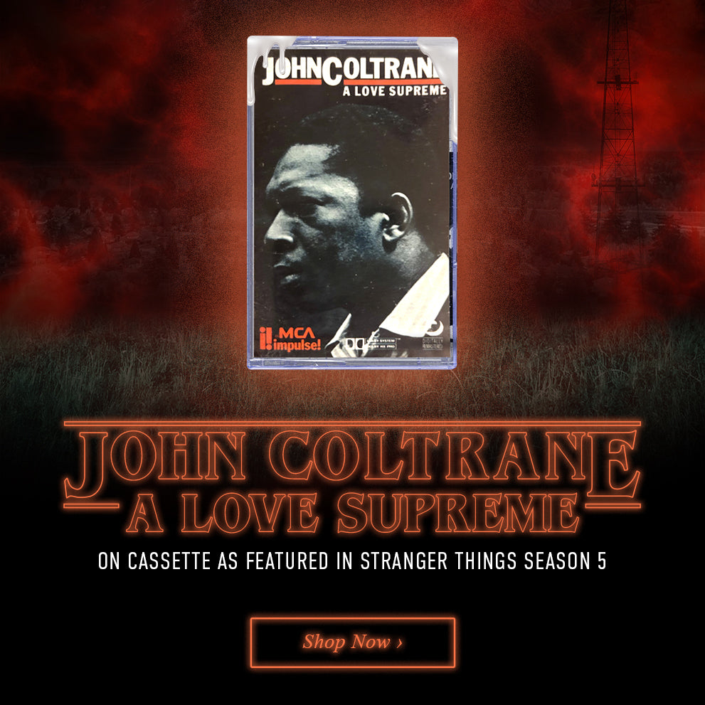 John Coltrane a love supreme on cassette as featured in stranger things season 5