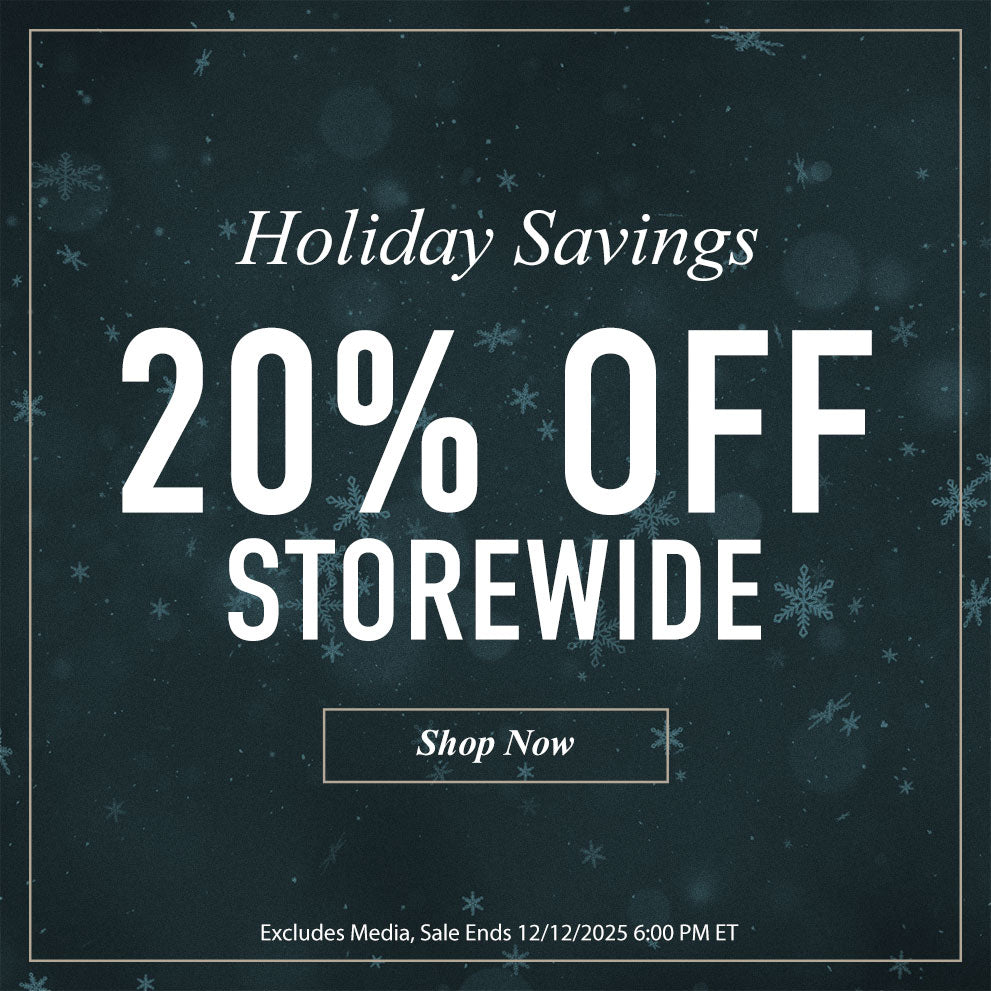 Holiday Sale | Up to 20% Off Storewide | Sale Ends 12/12/2025 6:00 PM ET