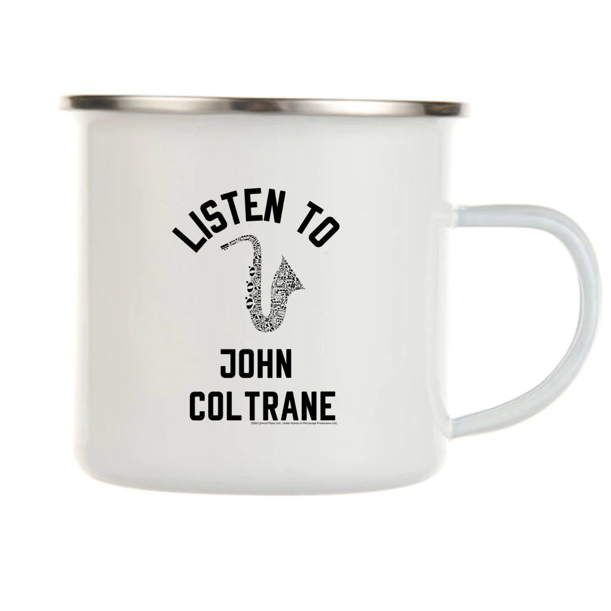 Listen To John Coltrane Camping Mug