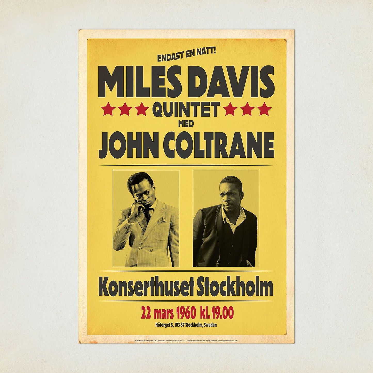 John Coltrane and Miles Davis in Stockholm