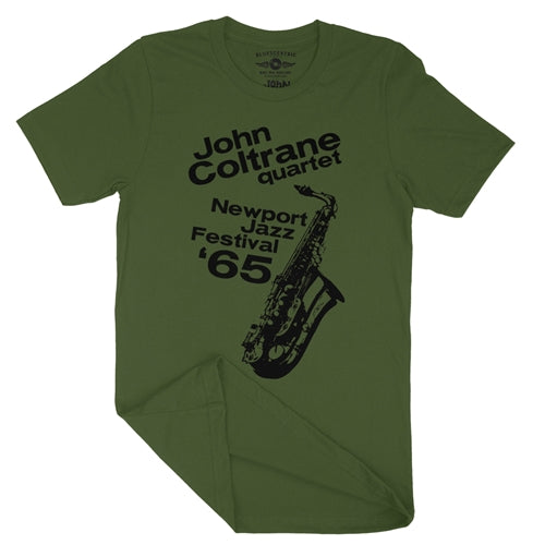 John Coltrane At Newport Jazz Festival Lightweight Vintage T-Shirt