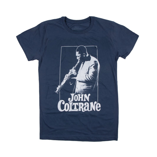 John Coltrane Playing Navy T-shirt